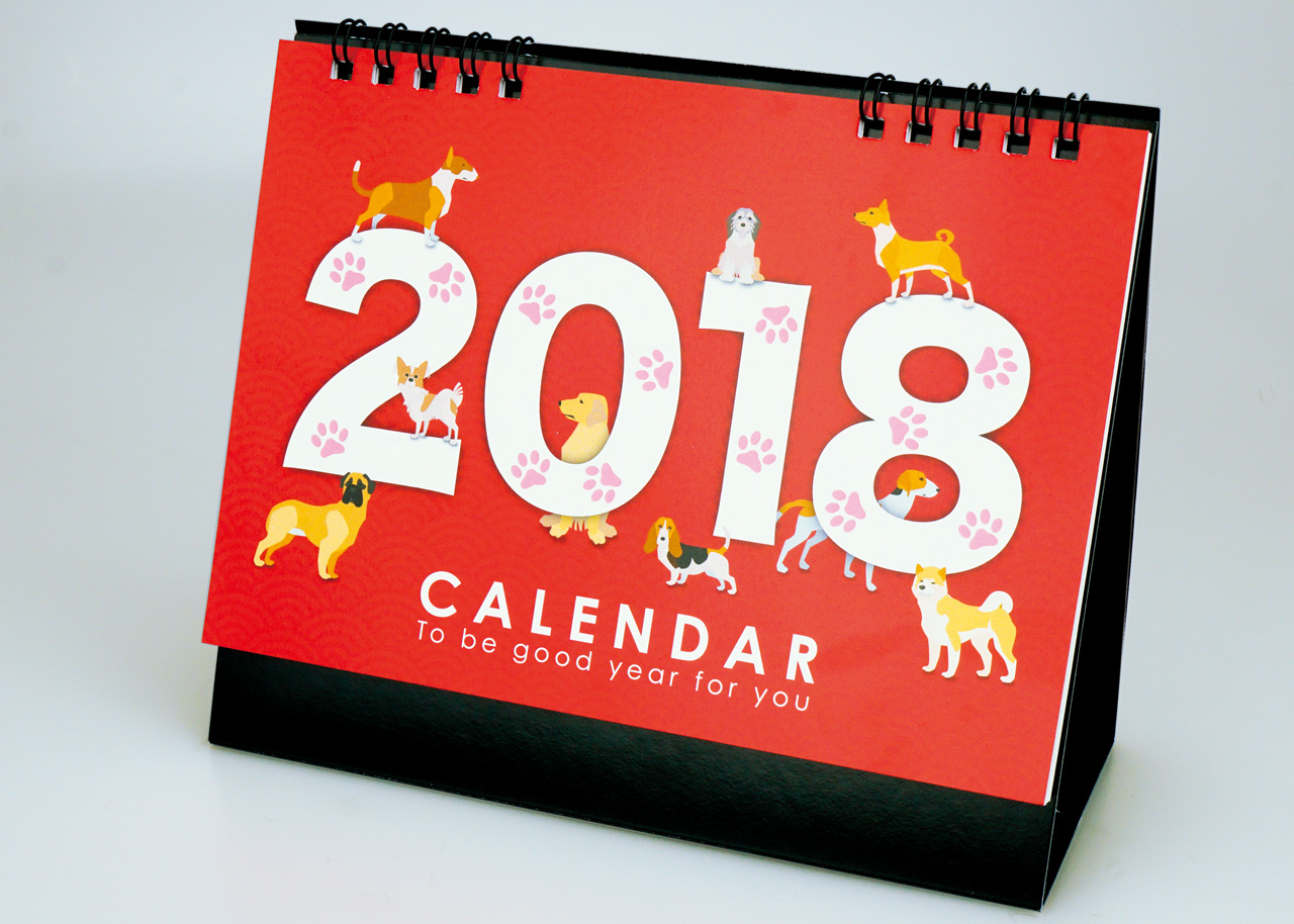 2018年B6卓上カレンダー